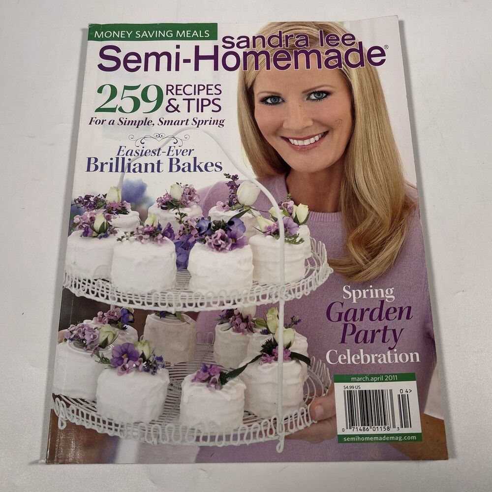 sandra lee semi homemade magazine Spring 2011 Recipes Cooking Garden Party Flaws